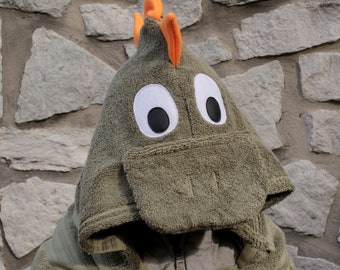 Dinosaur Hooded Towel for Adults and Teens - Personalized option available