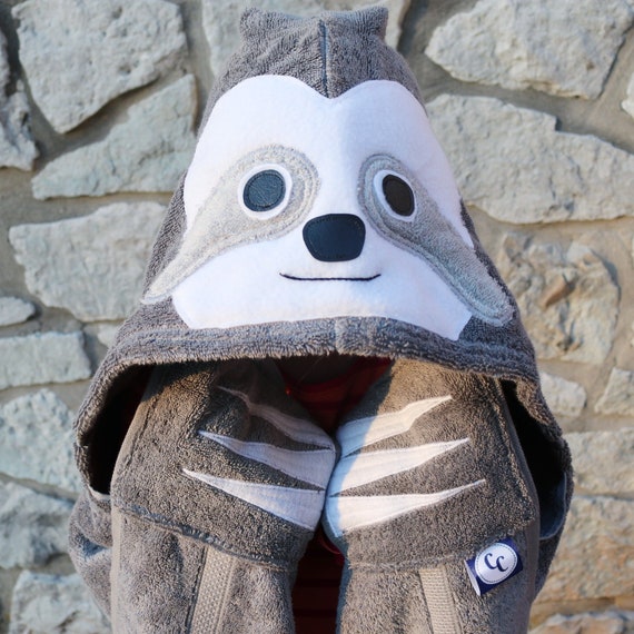 sloth hooded towel