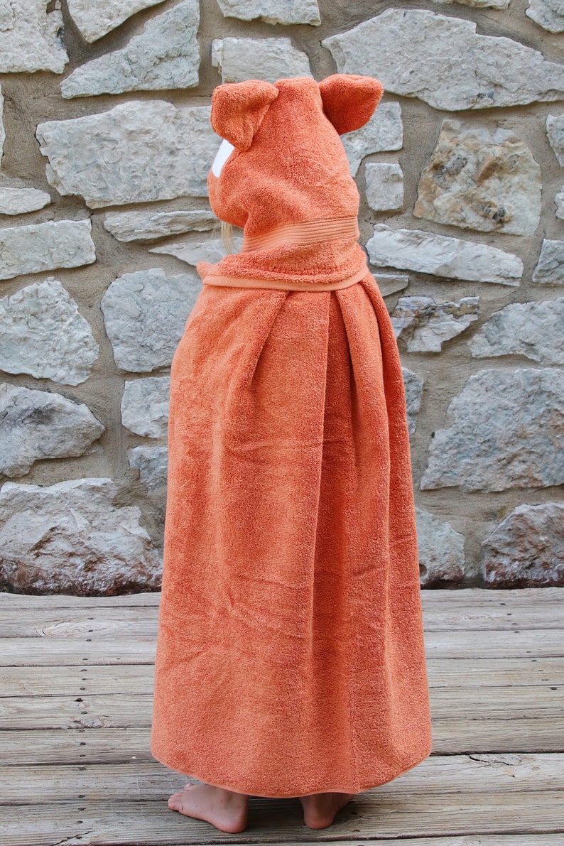 Hooded Bath Towel In Fox Character main image 1