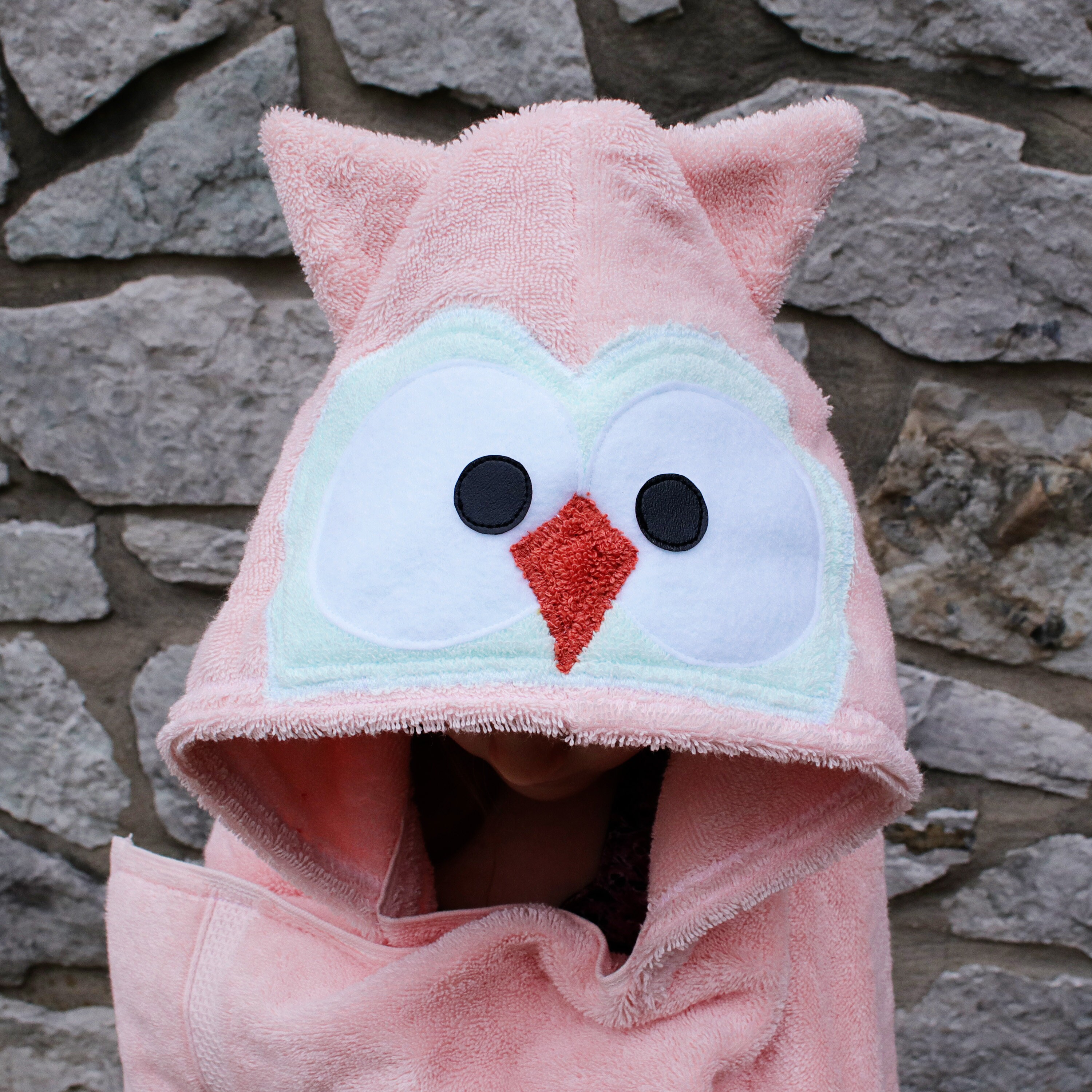 Owl Hooded Towel for Teens / Teen Bath Towel / Hooded Towels / Etsy