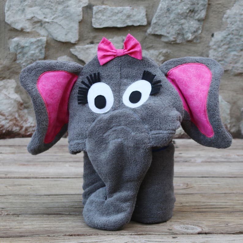 Elephant Hooded Towel for Adults / Adult Hooded Towels / Etsy