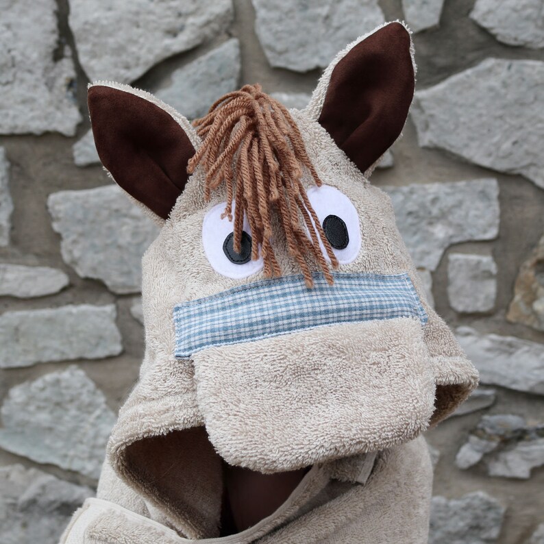 Horse Hooded Towel for Adult / XL Hooded Towel / Horse Gift / Etsy