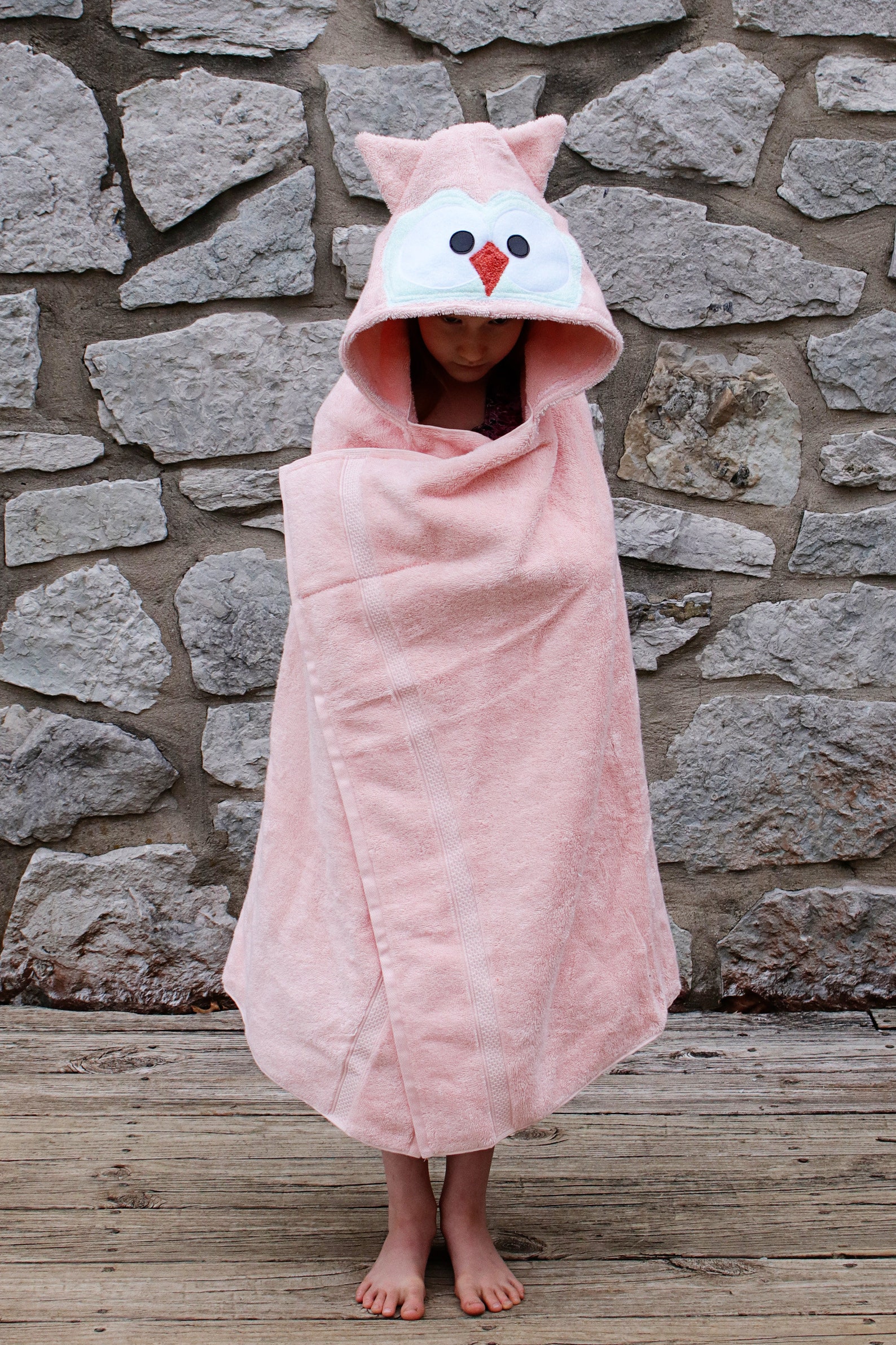 Owl Hooded Towel for Teens / Teen Bath Towel / Hooded Towels / Etsy