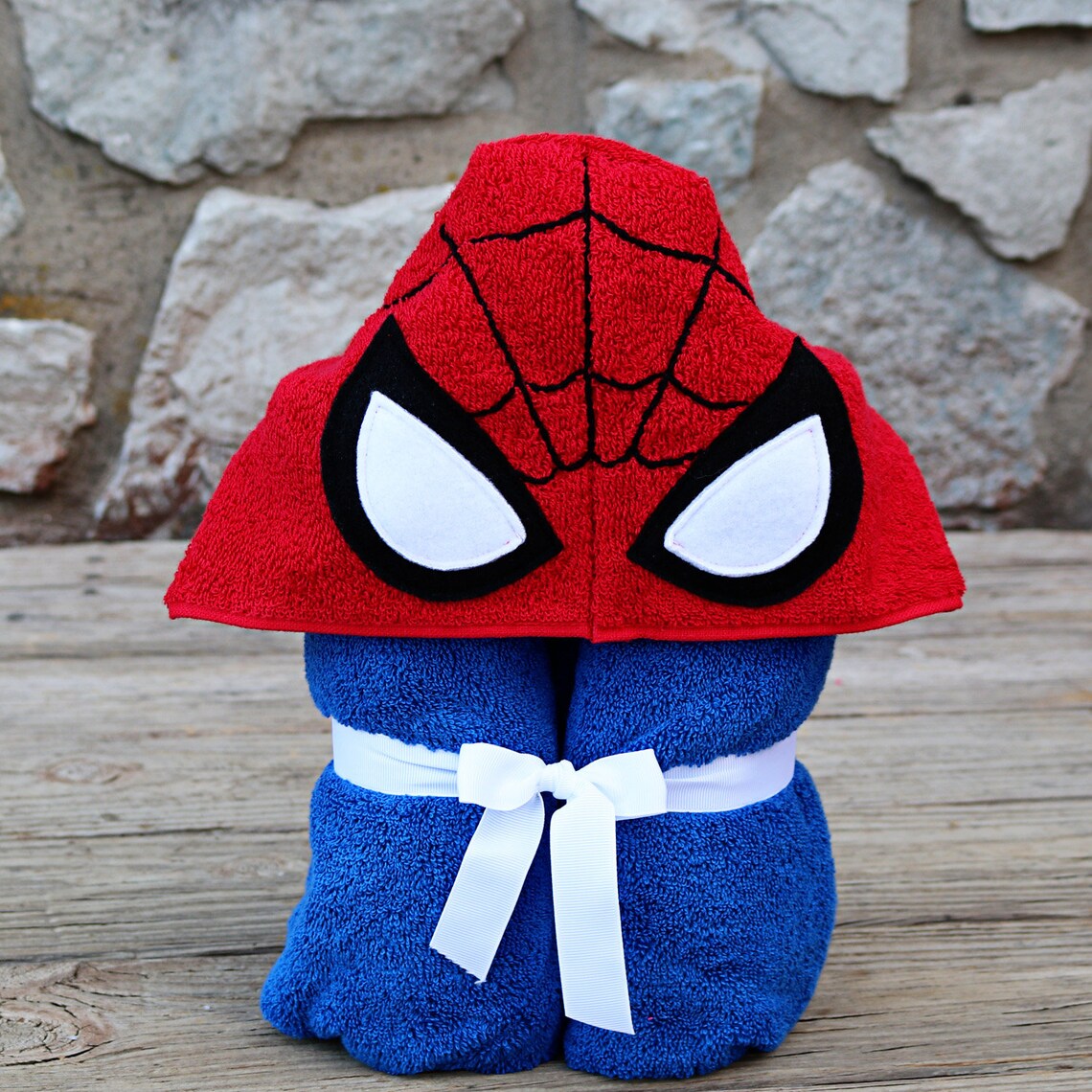 Spiderman Adult Hooded Towel / Spider Man / Hooded Towels / Etsy