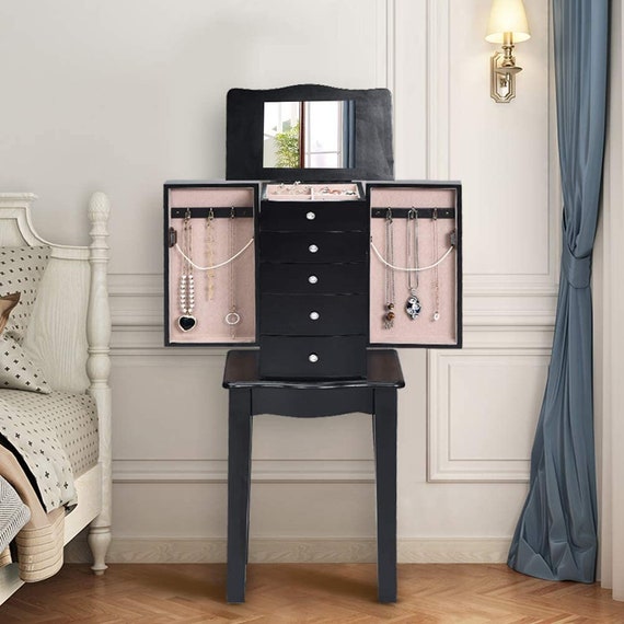 5 drawer jewelry armoire deals