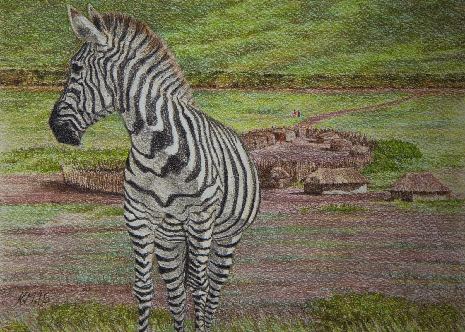 Zebra Painting Original Zebra Art Zebra Artwork African - Etsy UK
