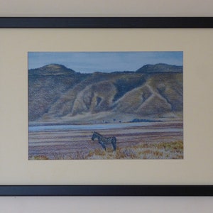 Framed Zebra, African Landscape, Wildlife Art, Zebra Prints, Landscape Art Print, Africa Wall Art, Wilderness, Tanzania Africa, Framed Zebra