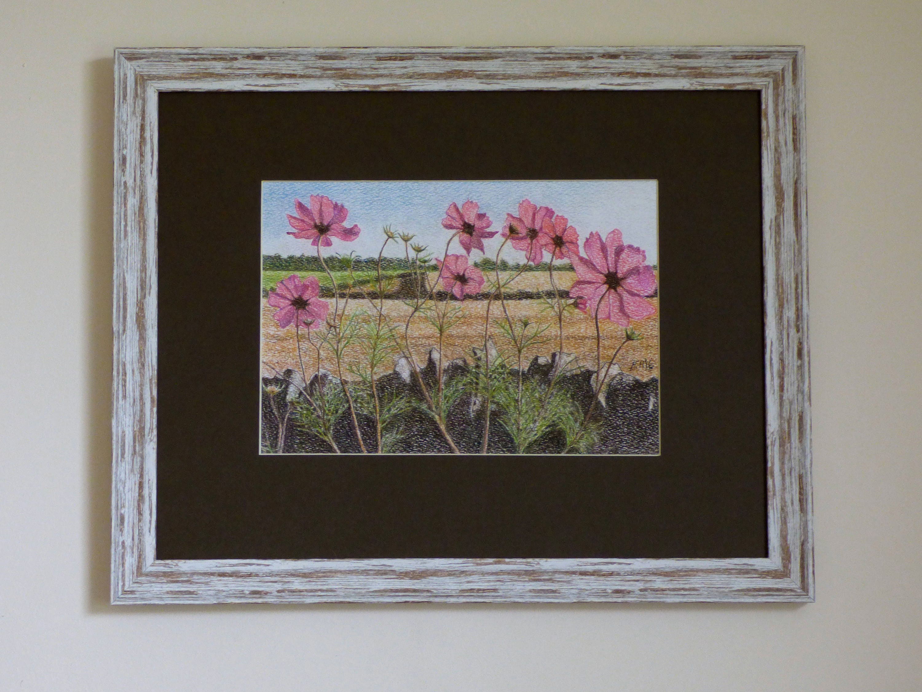 オリジナルの風景画、花の絵画、コッツウォルズの風景画