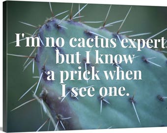 Cactus Prick - Photography for a Purpose, Photo Quotes /  100% of Proceeds Donated to Planned Parenthood