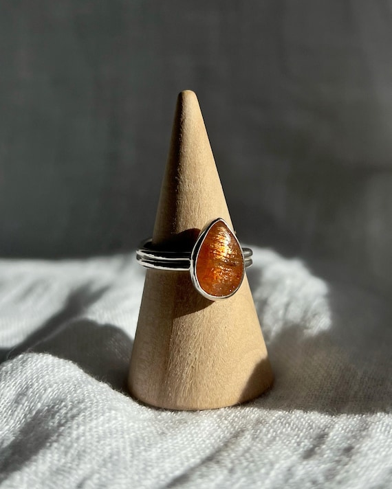 Sunstone Ring in Sterling Silver – Handmade Jewelry