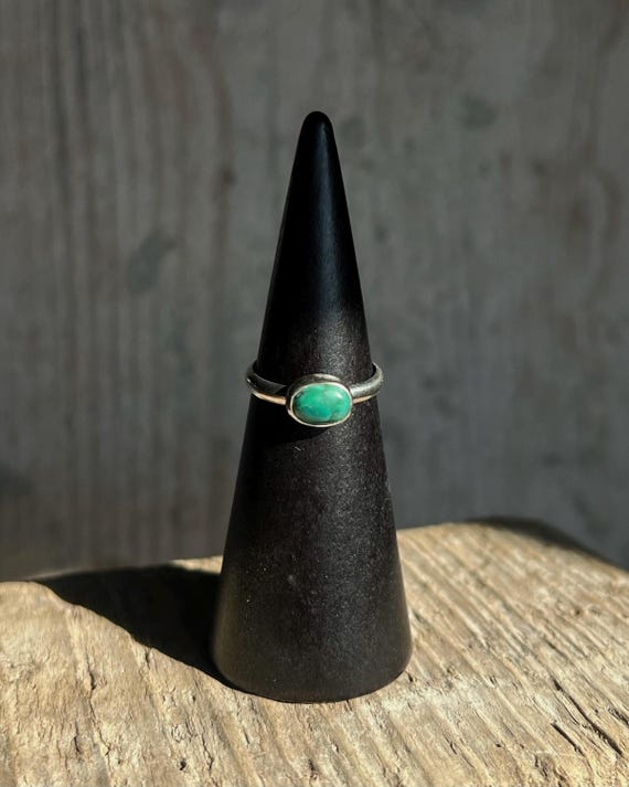 Anello con Turchese tibetano - Misura 14/15