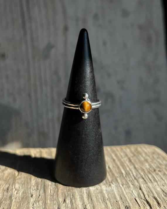 Anello con Occhio di Tigre - Misura 16 IT
