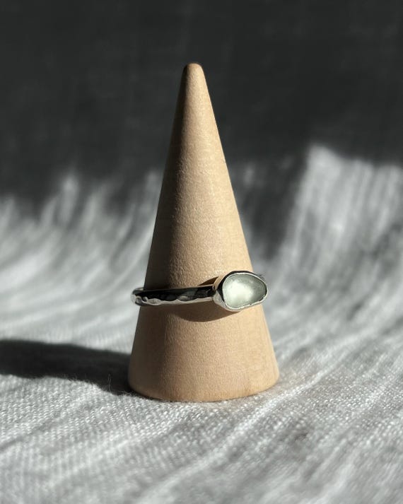 Seaglass Ring in Sterling Silver – Handmade Jewelry