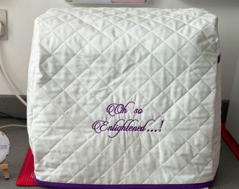 Baby Lock Enlighten Serger Dust Cover: Quilted Machine Protector with Personalisation options