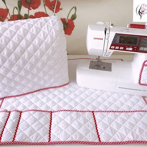Sewing machine cover, Brother Sewing Machine Cover, Sewing Machine Gifts, Machine Dust Cover and Mat, Sewing Accessories, Sewing Machine Bag