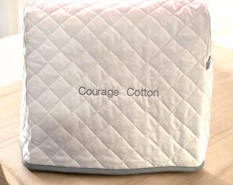 Quilted Dust Cover for Singer S14-78 Overlocker, Sewing Machine Protector
