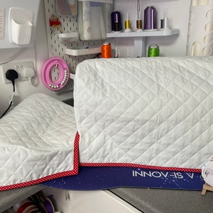 Baby Lock Pathfinder Embroidery Machine Dust Cover, Quilted Fabric, Craft Room Decor