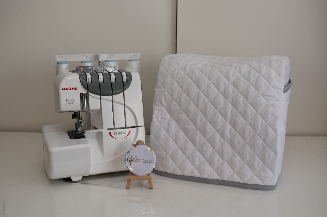 Buy Janome Overlocker Dust Cover, Quilted Dust Cover Only for Janome 9300,  Will Also Fot Janome 9200, Various Personalisation Option Available Online  in India 