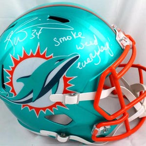 Ricky Williams Handsignierte Miami Dolphins FS Flash Helm BECKETT