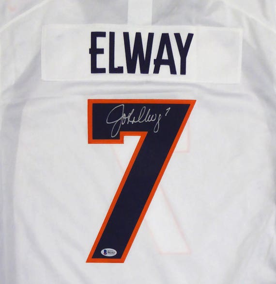 john elway autographed jersey