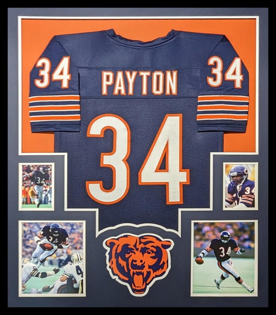 Walter Payton Framed Chicago Bears Jersey (Unsigned)