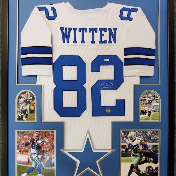 Jason Witten Autographed Signed Framed Dallas Cowboys Jersey BECKETT