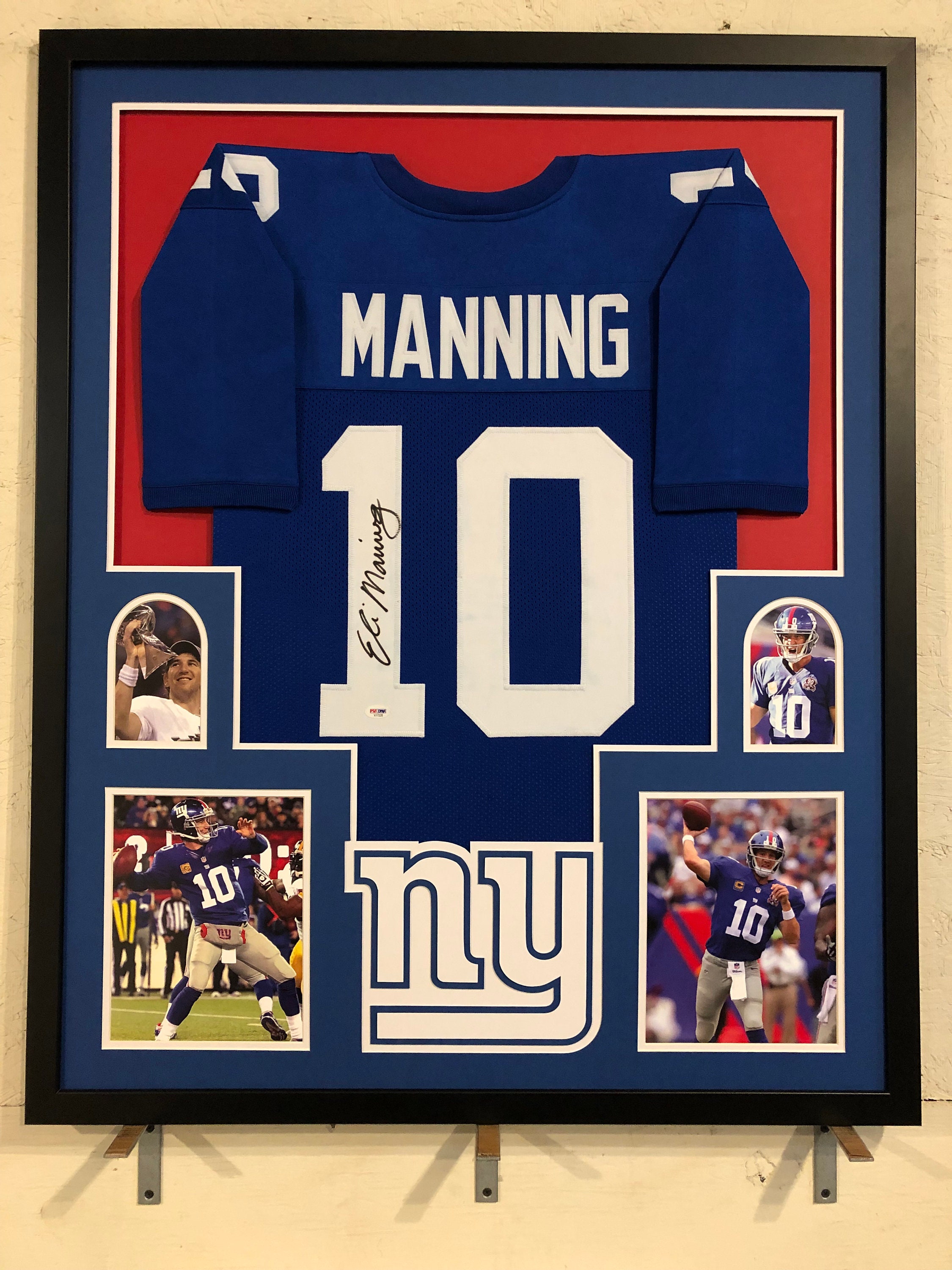 NFL Giants Eli Manning Super Bowl XLII ReplicaWite Jersey 