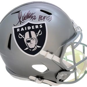 Marcus Allen Autographed Signed Oakland Raiders Full Size Helmet JSA COA