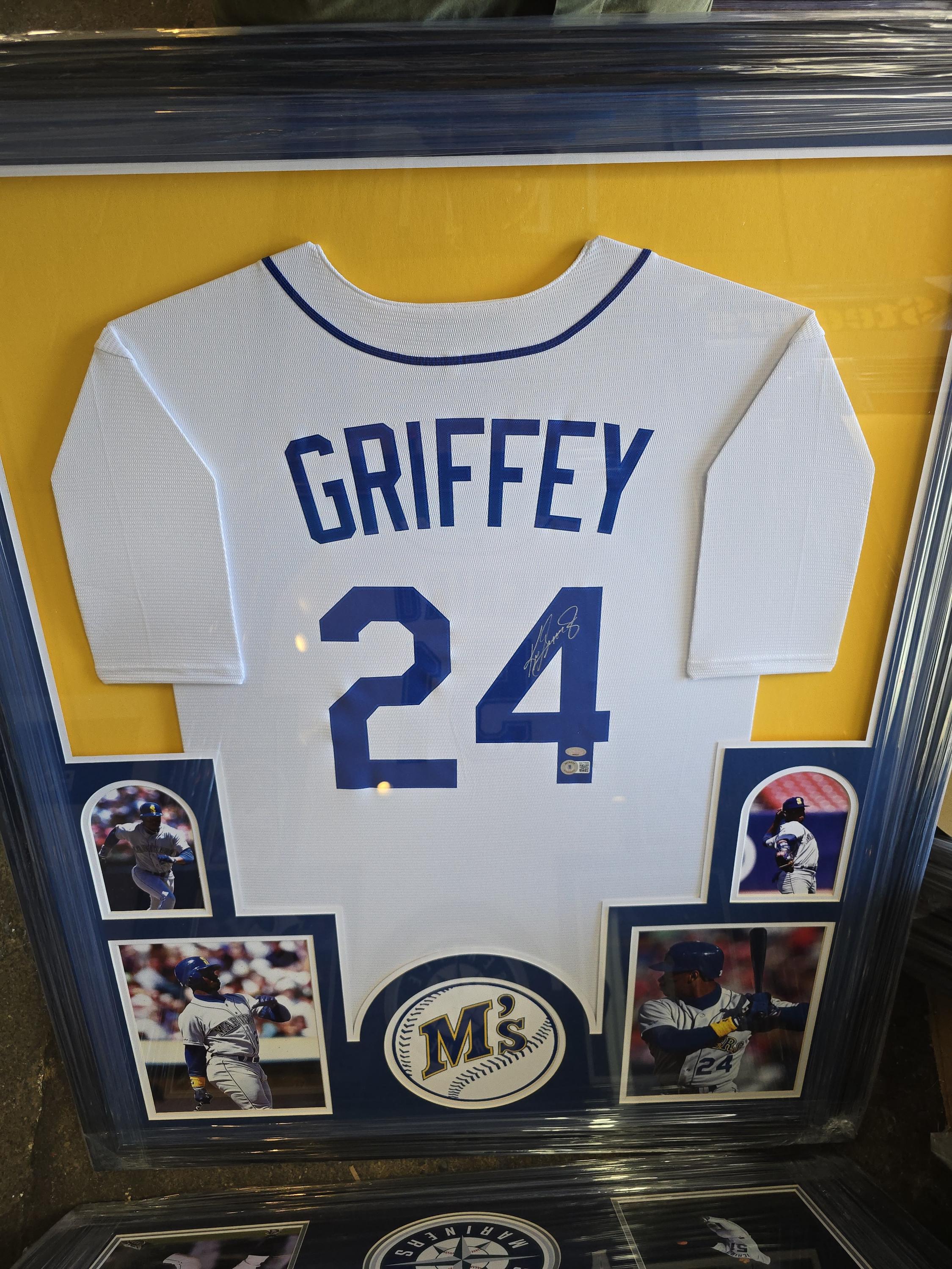 Ken Griffey Jr Signed Autographed Framed Seattle Mariners Jersey