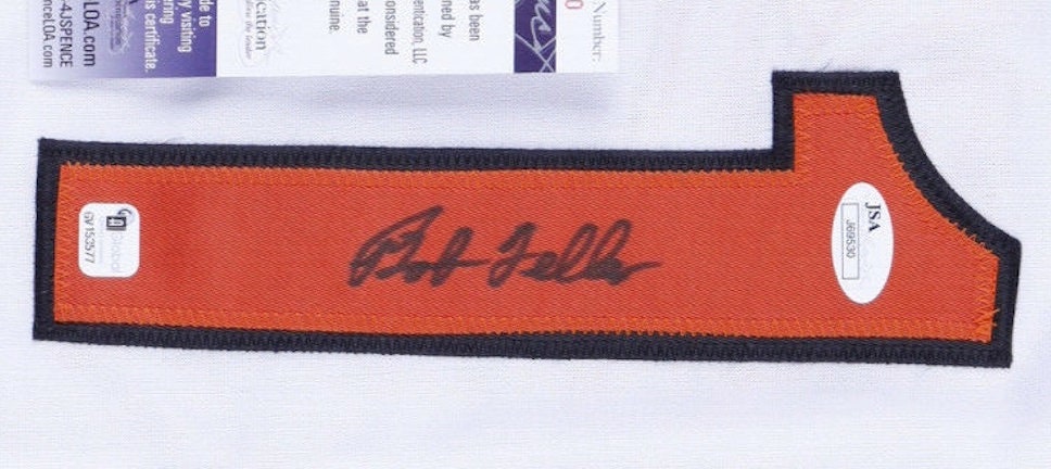 bob feller autographed jersey