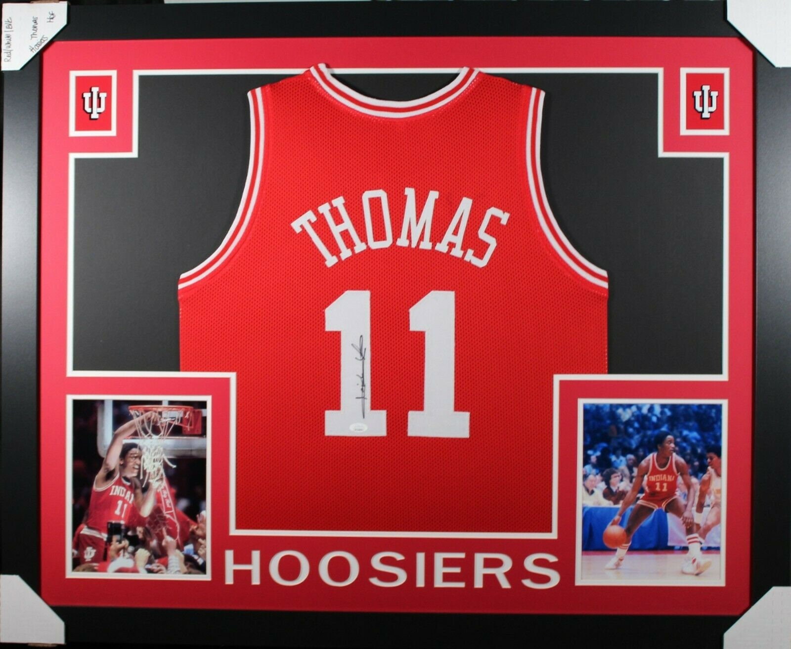 Isiah Thomas Autographed and Framed Detroit Pistons Jersey