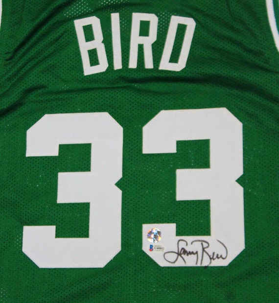 Larry Bird & Magic Johnson Signed Jersey (JSA & Bird)