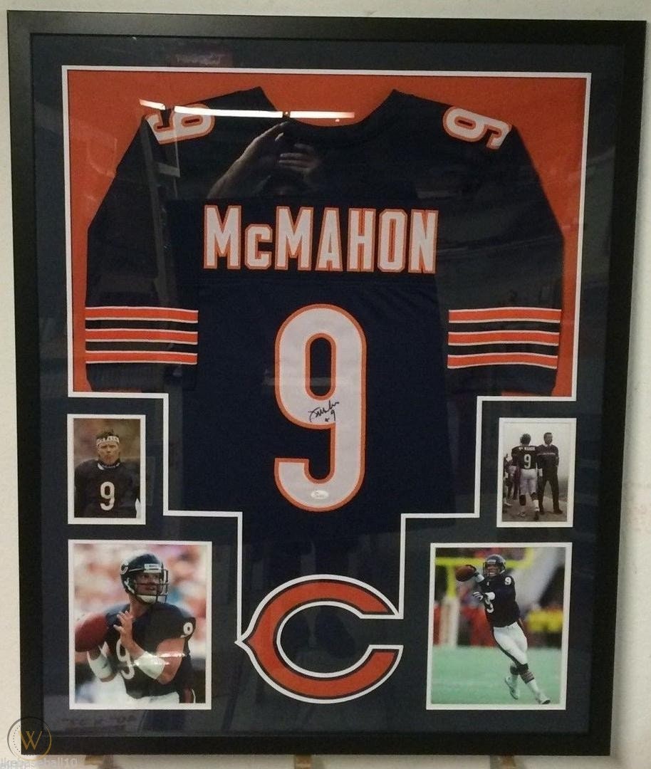 WALTER PAYTON AUTOGRAPHED HAND SIGNED CUSTOM FRAMED CHICAGO BEARS JERSEY