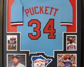 Kirby Puckett Framed Minnesota Twins Jersey