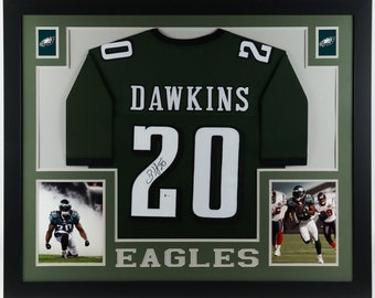 UNSIGNED CUSTOM Sewn Stitched Brian Dawkins Green Jersey M L XL 2XL Etsy