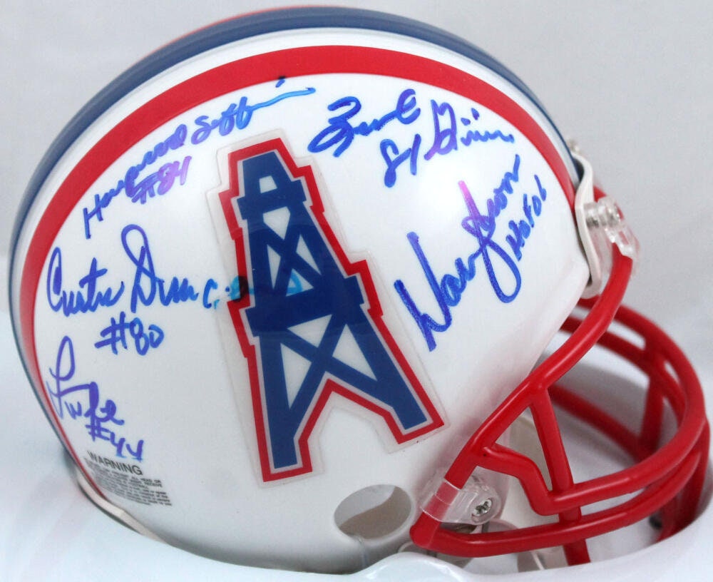 Warren Moon Houston Oilers Fanatics Authentic Autographed Blue