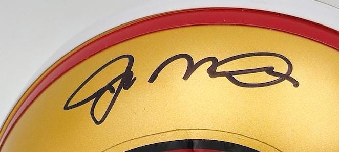 ジョー・モンタナ 直筆サイン入り サンフランシスコ 49ers ミニ