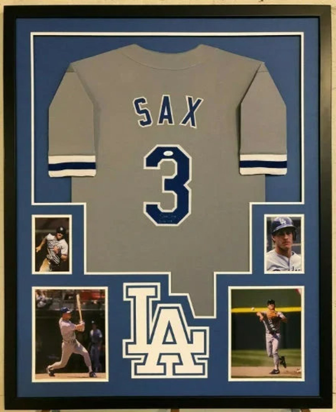 Tommy Lasorda Autographed and Framed Gray Dodgers Jersey Beckett COA