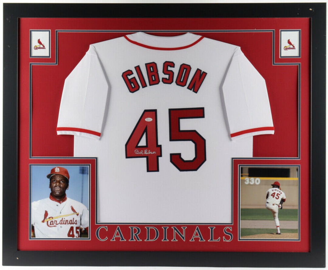 Bob Gibson Autographed Signed St. Louis Cardinals Framed 