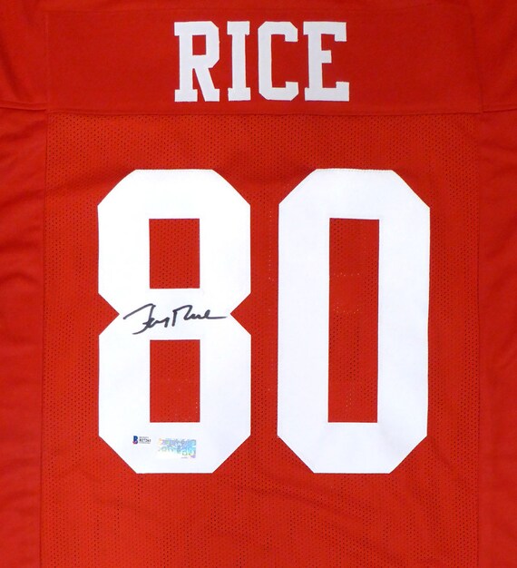 jerry rice signed jersey