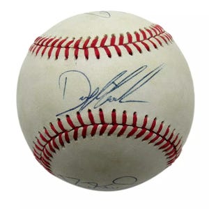 Gooden Strawberry & Johnson New York Mets Autographed Signed NL Baseball JSA COA