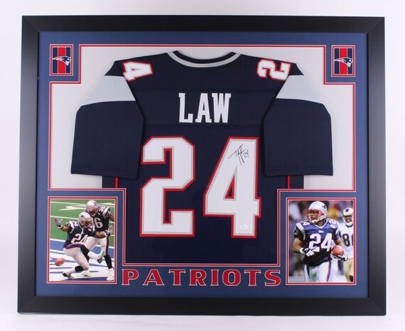 ty law autographed jersey