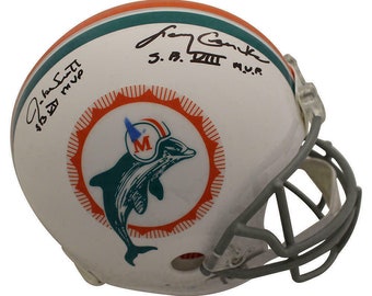 Larry Csonka & Jake Scott Dual Autographed Signed Miami Dolphins FS Helmet JSA