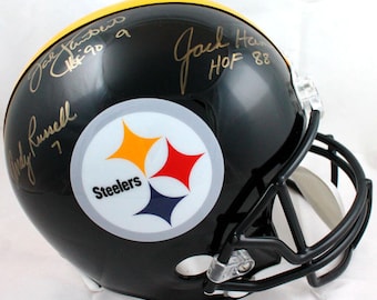 Lambert Ham Russell Autographed Signed Pittsburgh Steelers FS Helmet JSA