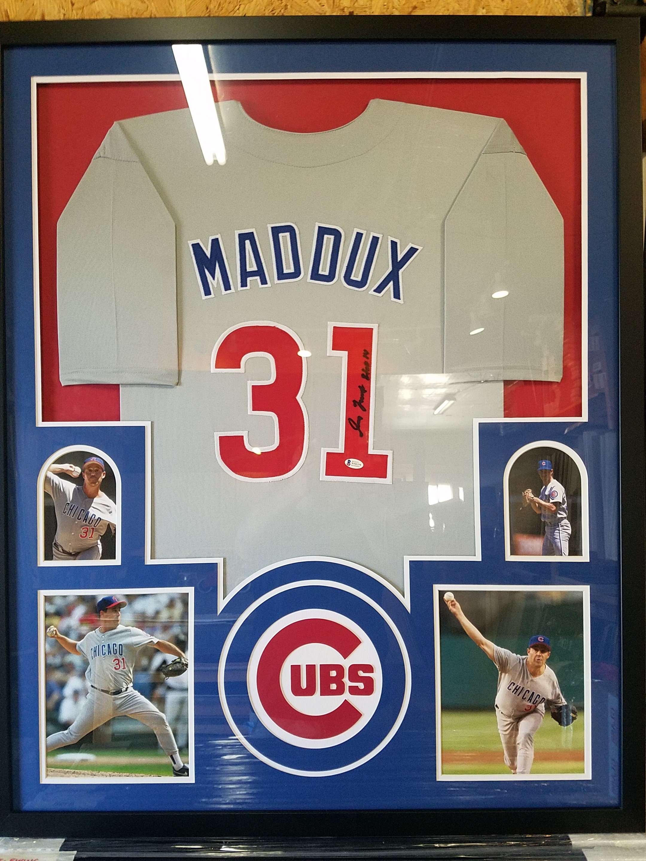 Greg Maddux Autographed Signed Framed Chicago Cubs Jersey -  Sweden