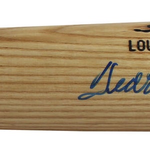 Ted Williams Boston Red Sox z autografem i podpisanym kijem baseballowym BECKETT