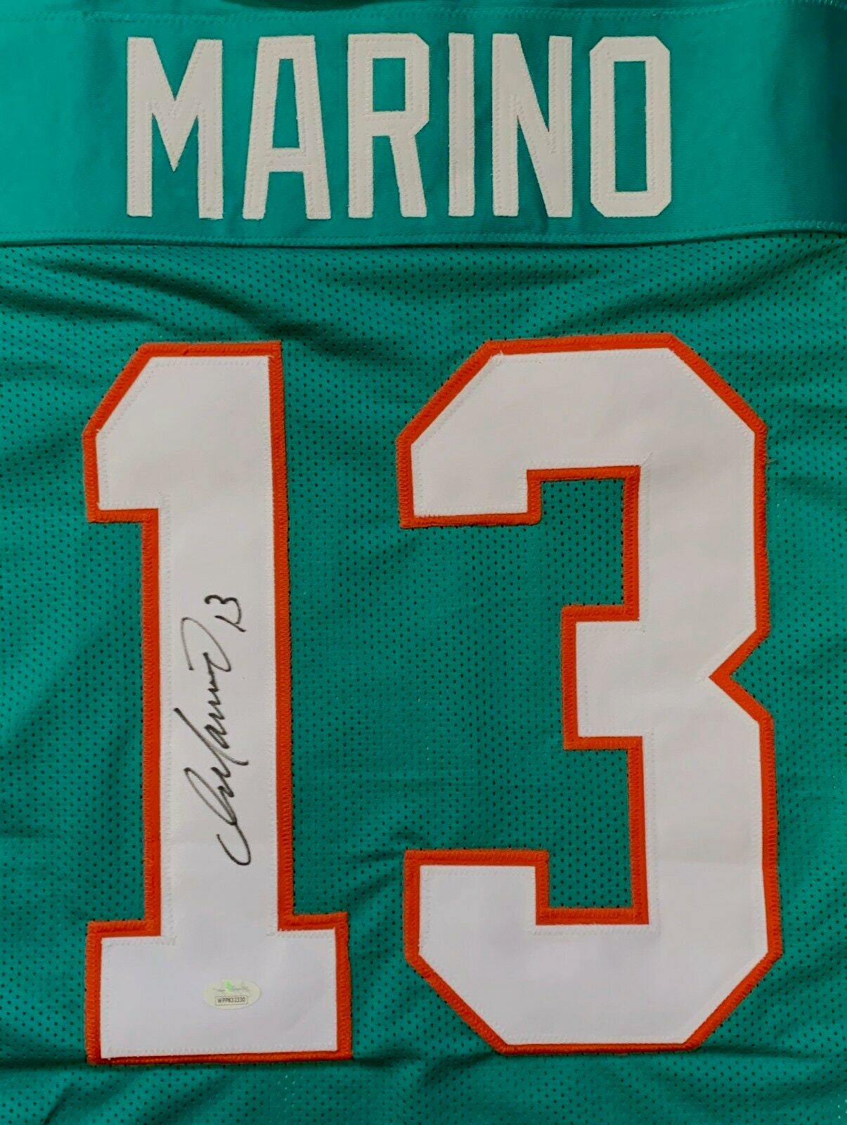 Framed Autographed/Signed Dan Marino 33x42 Miami Teal Football