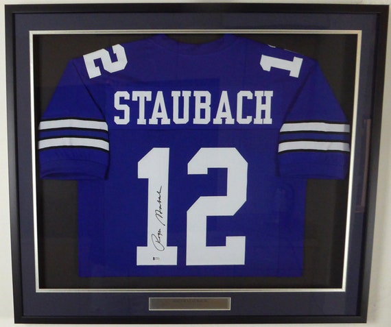 roger staubach autographed jersey