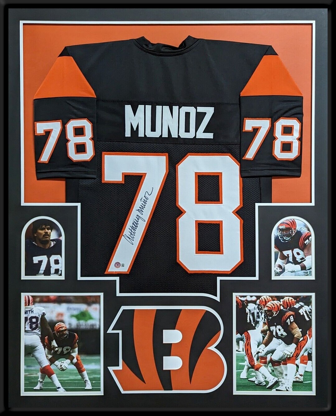 Anthony Munoz Autographed Signed Framed Cincinnati Bengals Jersey JSA COA Etsy