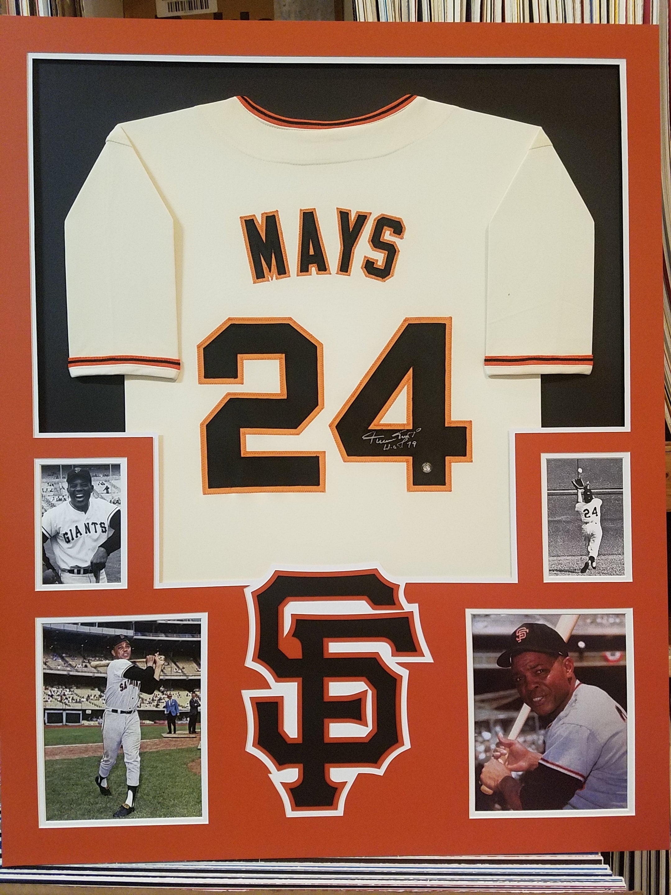 Willie Mays Autographed Signed Framed San Fransisco Giants 